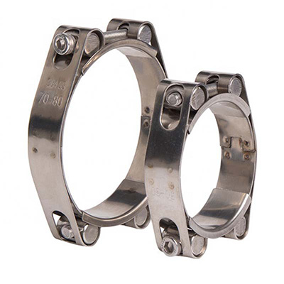 Double bolts hose clamp