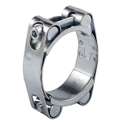 Double bolts hose clamp