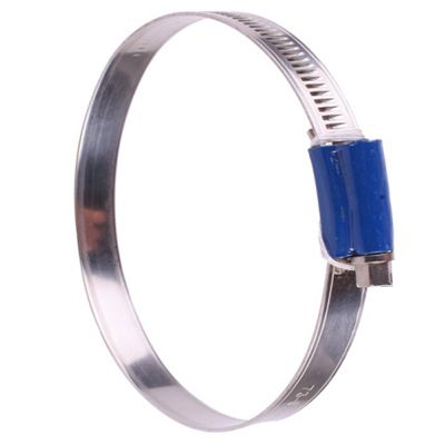blue housing British type hose clamp